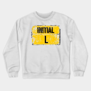 For initials or first letters of names starting with the letter L Crewneck Sweatshirt